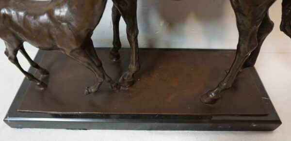 FIGURA Z BRĄZU - KLACZ I ŹREBAK DUŻA