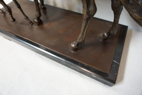 FIGURA Z BRĄZU - KLACZ I ŹREBAK DUŻA