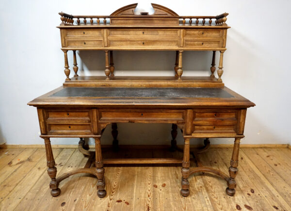 BIURKO LUDWIK Z NADSTAWKĄ ORYGINAŁ PALISANDER!