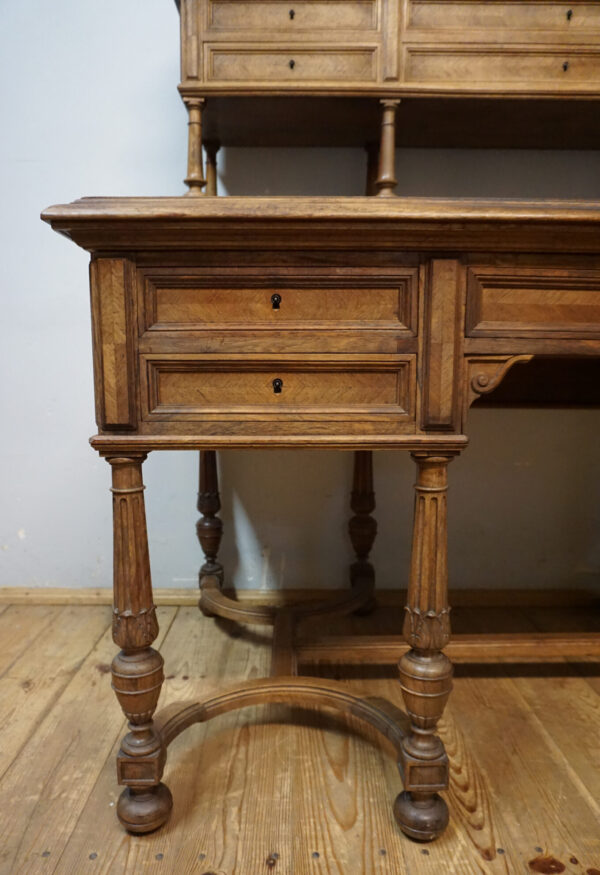 BIURKO LUDWIK Z NADSTAWKĄ ORYGINAŁ PALISANDER!