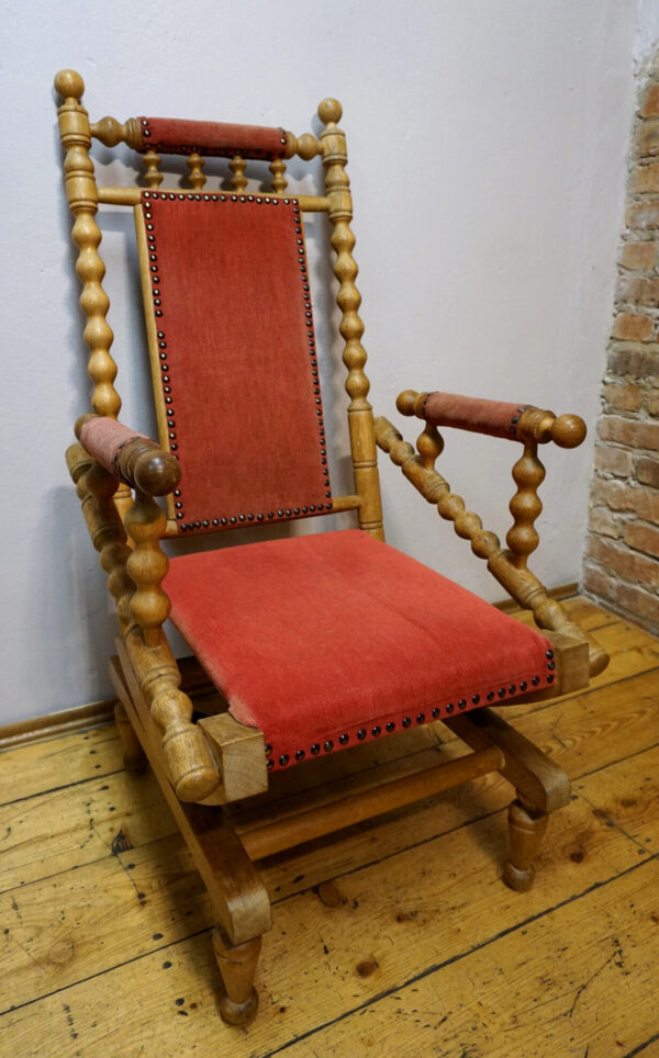 DEKORACYJNY FOTEL BUJANY RÓŻ !!