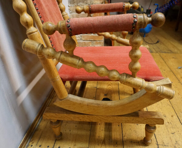 DEKORACYJNY FOTEL BUJANY RÓŻ !!