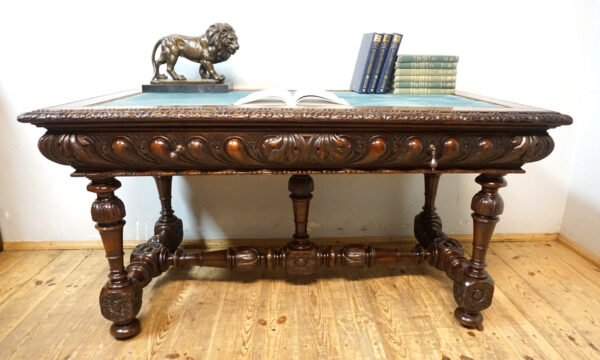 PAŁACOWE BIURKO NEORENESANS ORYGINAŁ !!!