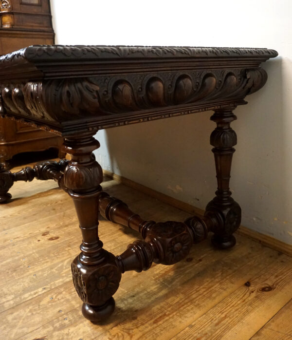 PAŁACOWE BIURKO NEORENESANS ORYGINAŁ !!!