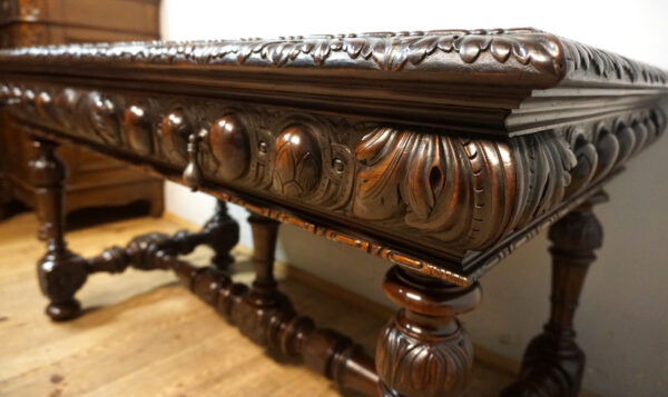 PAŁACOWE BIURKO NEORENESANS ORYGINAŁ !!!