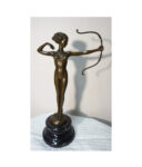 FIGURA Z BRĄZU DIANA BOGINI Z ŁUKIEM