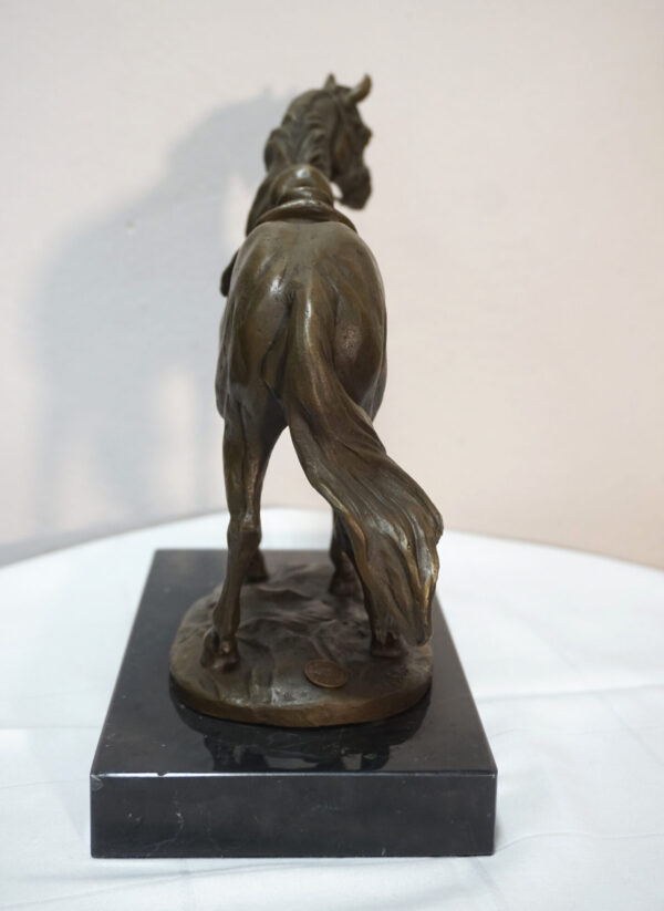 FIGURA Z BRĄZU KOŃ Z SIODŁEM !!