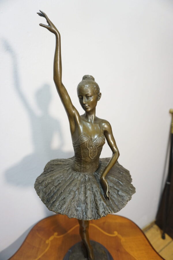 FIGURA Z BRĄZU BALERINA BALETNICA WYS 66cm