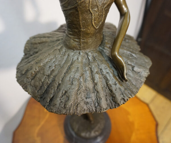 FIGURA Z BRĄZU BALERINA BALETNICA WYS 66cm