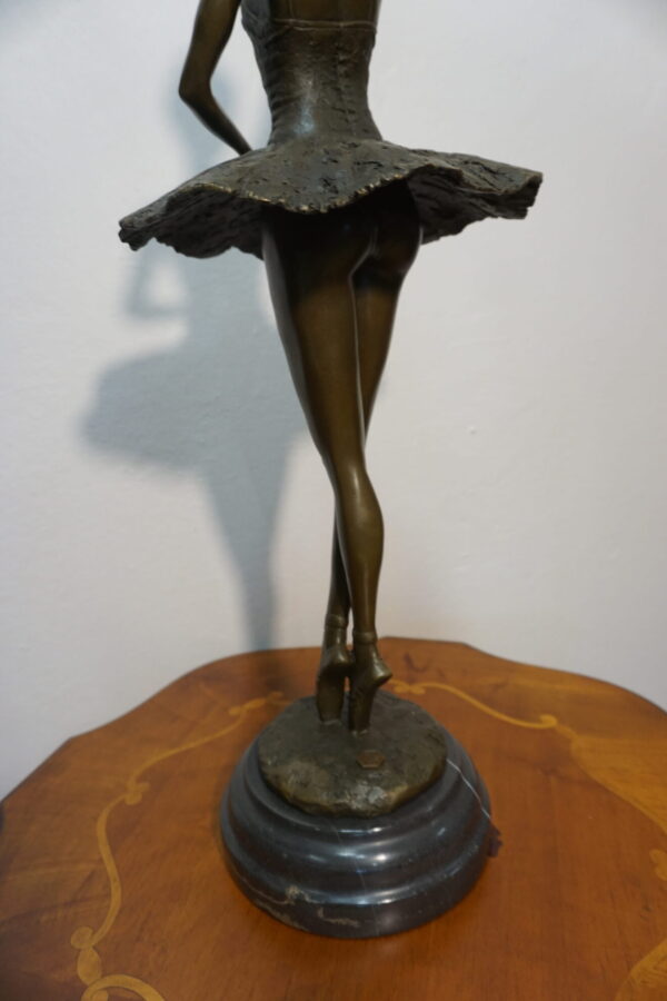 FIGURA Z BRĄZU BALERINA BALETNICA WYS 66cm
