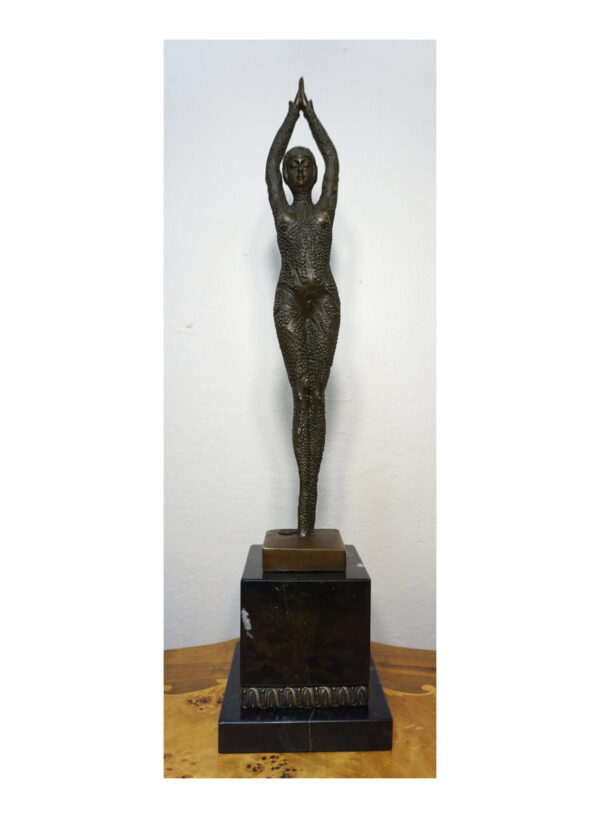 FIGURA Z BRĄZU EGIPSKA TANCERKA