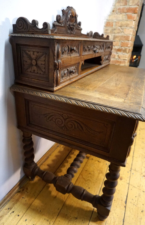 STARE BIURKO NEORENESANS RZEŹBIONE !!