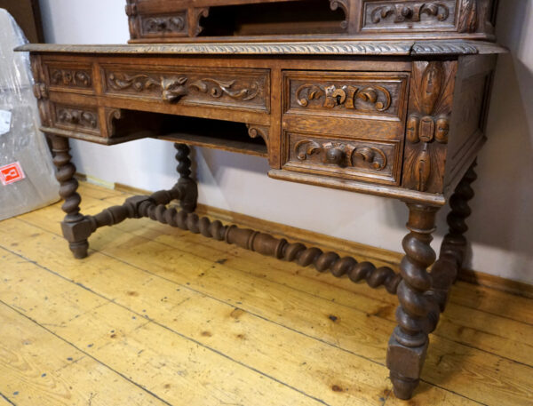 STARE BIURKO NEORENESANS RZEŹBIONE !!