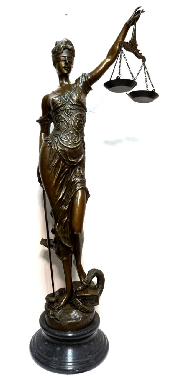 TEMIDA BOGINI SPRAWIEDLIWOŚCI Z BRĄZU WYS102cm