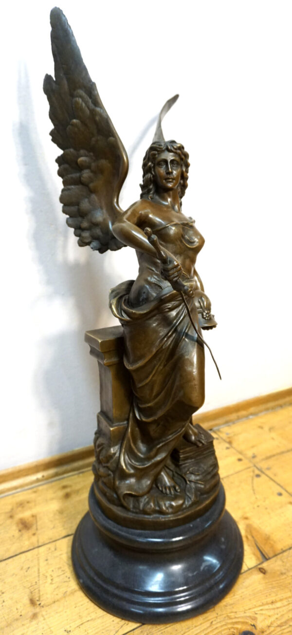 DUŻA FIGURA Z BRĄZU BOGINI MINERVA 73cm !!