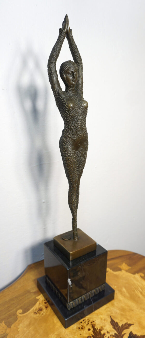 FIGURA Z BRĄZU EGIPSKA TANCERKA