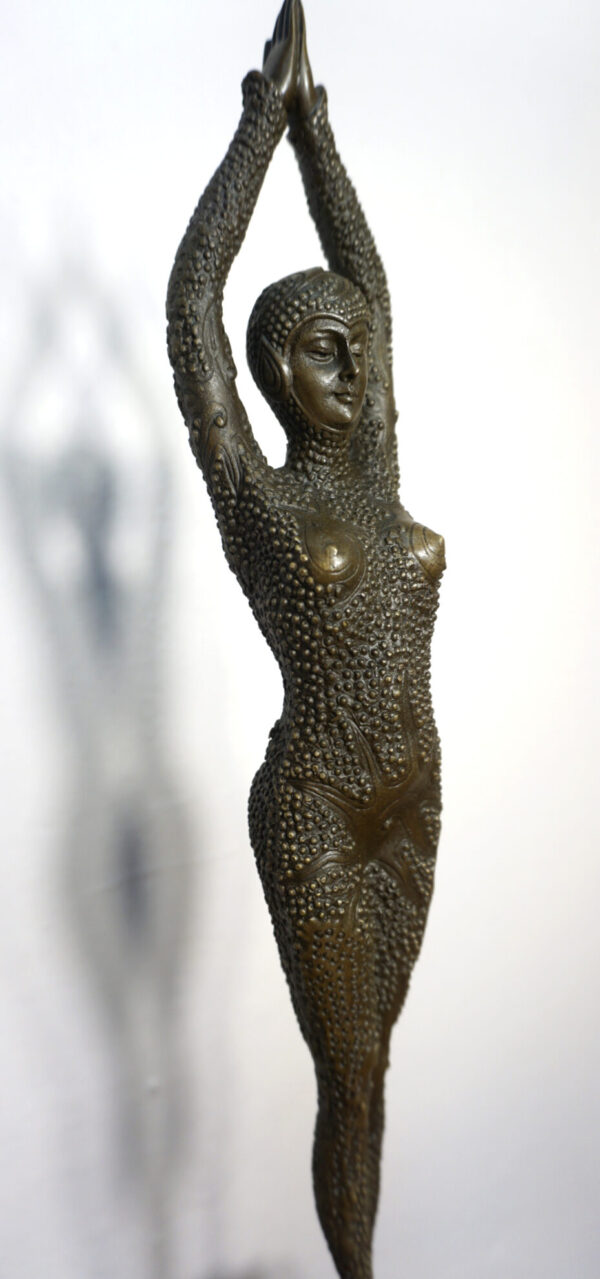 FIGURA Z BRĄZU EGIPSKA TANCERKA