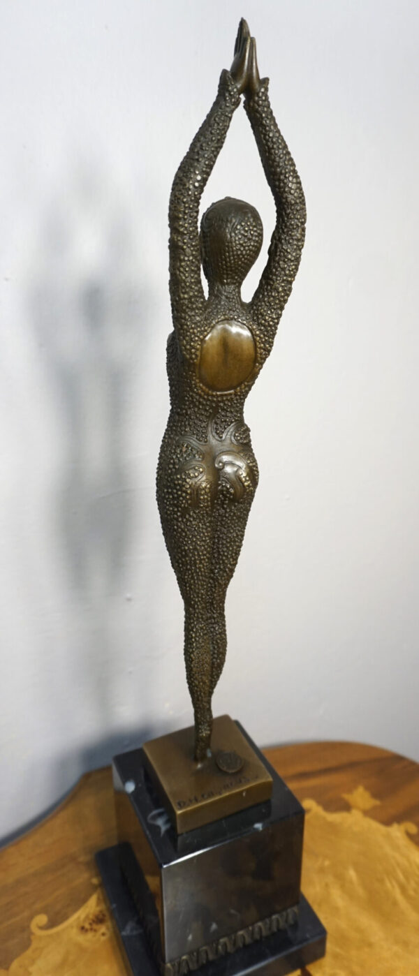 FIGURA Z BRĄZU EGIPSKA TANCERKA