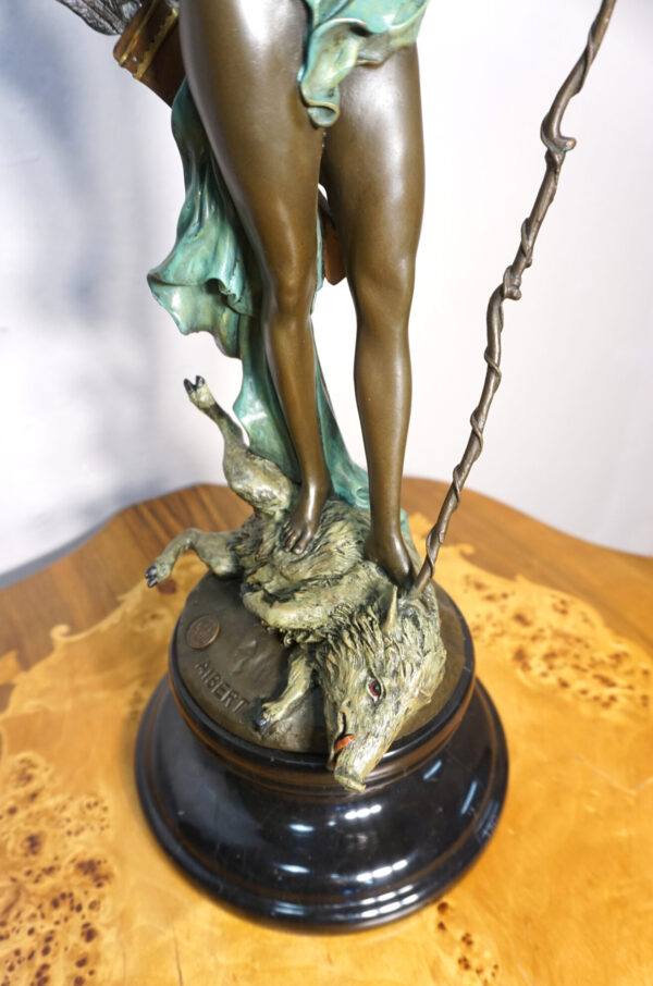 FIGURA Z BRĄZU DIANA BOGINI MYŚLIWYCH