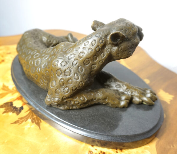 FIGURA Z BRĄZU LAMPART