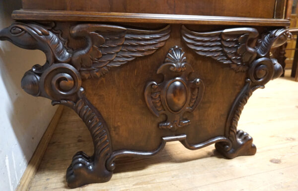 GABINETOWE RZEŹBIONE BIURKO GRYFY !!