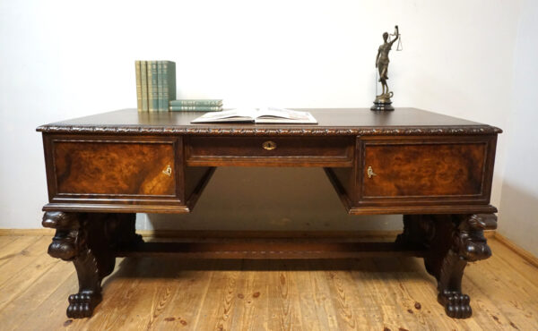 GABINETOWE RZEŹBIONE BIURKO GRYFY !!