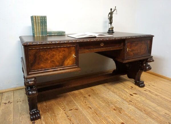 GABINETOWE RZEŹBIONE BIURKO GRYFY !!