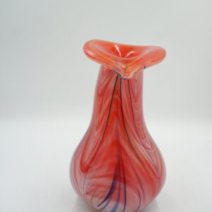 SZKŁO STYL MURANO, PIĘKNY RÓŻOWY WAZON!!