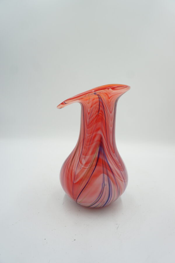 SZKŁO STYL MURANO, PIĘKNY RÓŻOWY WAZON!!