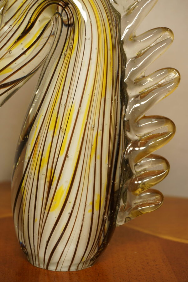 SZKŁO MURANO, FIGURKA GŁOWY KONIA