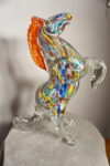 SZKŁO MURANO, FIGURKA KONIA NA DWÓCH KOPYTACH!