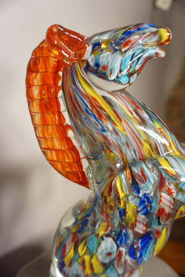 SZKŁO MURANO, FIGURKA KONIA NA DWÓCH KOPYTACH!