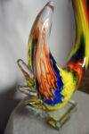 SZKŁO MURANO, FIGURKA DUŻY KOLOROWY ŁABĘDZ!