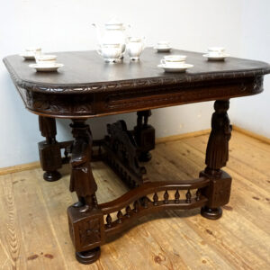 FIGURALNY STÓŁ STOLIK GABINETOWY RZEŹBY !!!