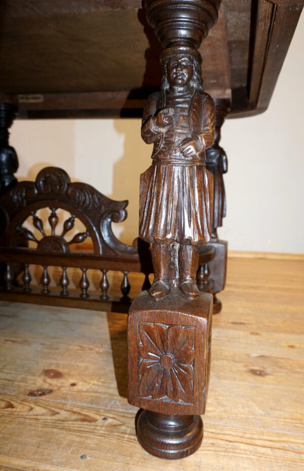 FIGURALNY STÓŁ STOLIK GABINETOWY RZEŹBY !!!