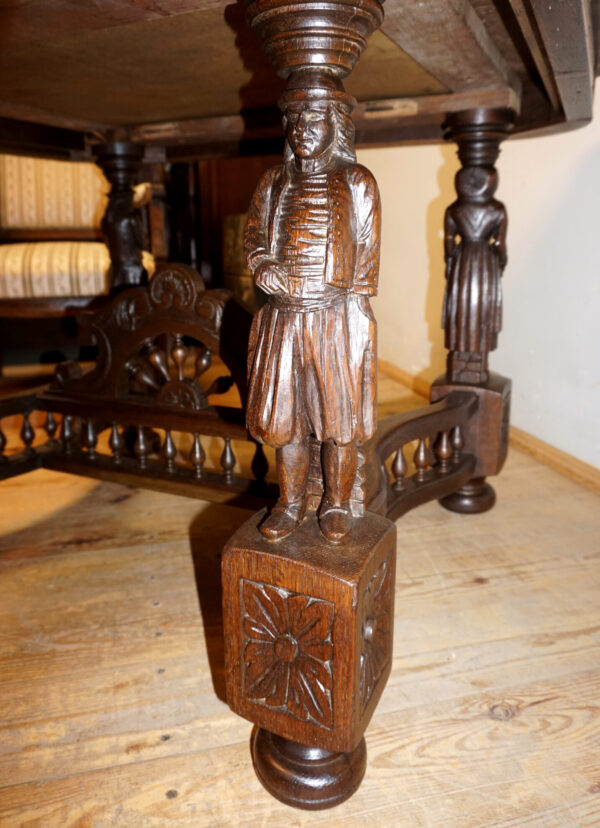 FIGURALNY STÓŁ STOLIK GABINETOWY RZEŹBY !!!