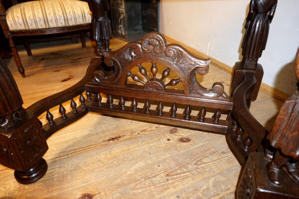 FIGURALNY STÓŁ STOLIK GABINETOWY RZEŹBY !!!