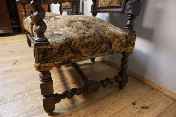 STARE ORYGINALNE FOTELE TRONY WYSOKIE OPARCIE PARA !