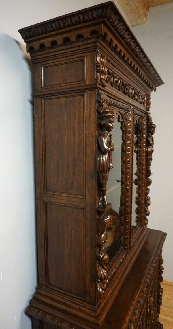 STARY KREDENS FIGURALNY NEORENESANS ORYGINAŁ