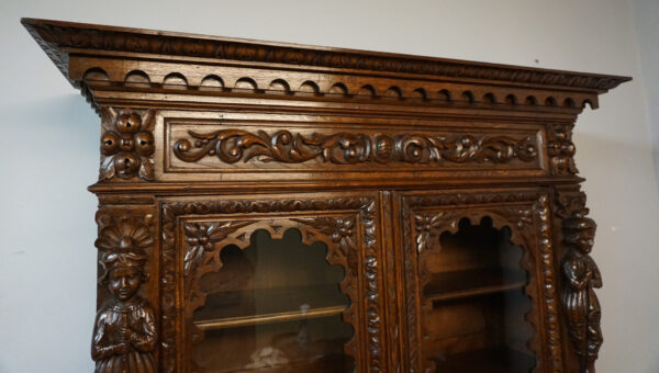 STARY KREDENS FIGURALNY NEORENESANS ORYGINAŁ