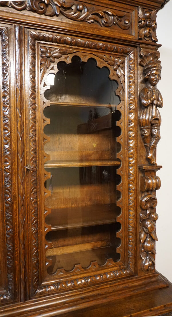 STARY KREDENS FIGURALNY NEORENESANS ORYGINAŁ