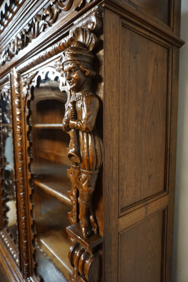 STARY KREDENS FIGURALNY NEORENESANS ORYGINAŁ