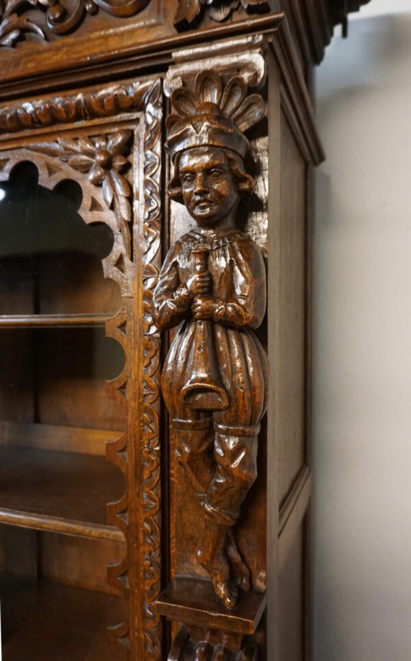 STARY KREDENS FIGURALNY NEORENESANS ORYGINAŁ