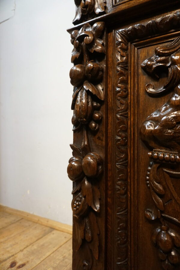 STARY KREDENS FIGURALNY NEORENESANS ORYGINAŁ