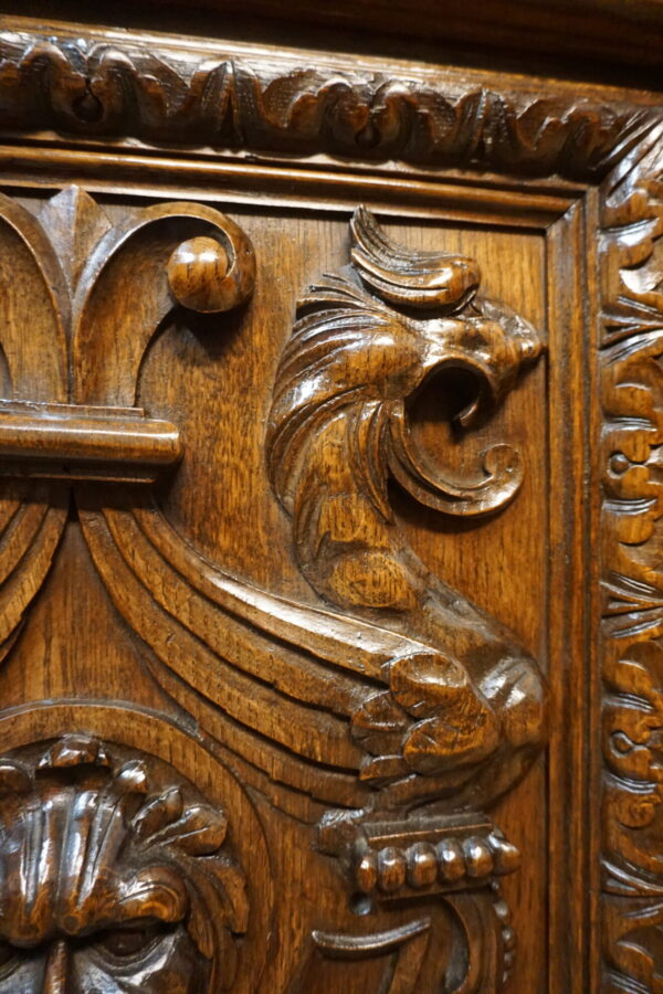 STARY KREDENS FIGURALNY NEORENESANS ORYGINAŁ