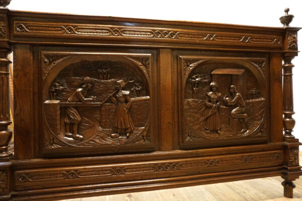 BRETOŃSKIE ŁOŻE RZEŹBIONE ORYGINAŁ !!