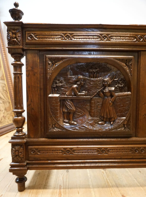 BRETOŃSKIE ŁOŻE RZEŹBIONE ORYGINAŁ !!