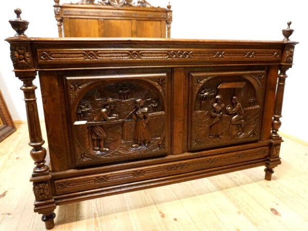 BRETOŃSKIE ŁOŻE RZEŹBIONE ORYGINAŁ !!