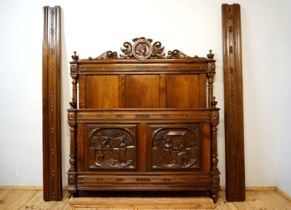 BRETOŃSKIE ŁOŻE RZEŹBIONE ORYGINAŁ !!