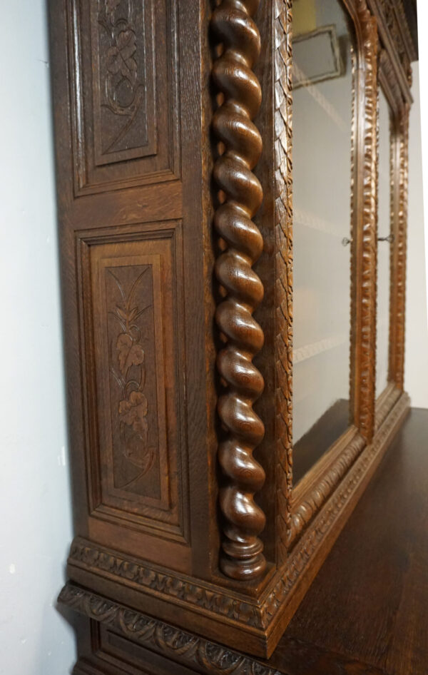 WIELKI STARY KREDENS BIBLIOTECZKA FRANCJA MASZKARONY szer.-172cm